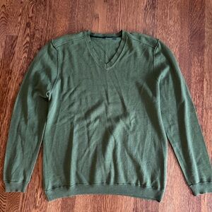 Ted Baker large Green V-Neck Sweater